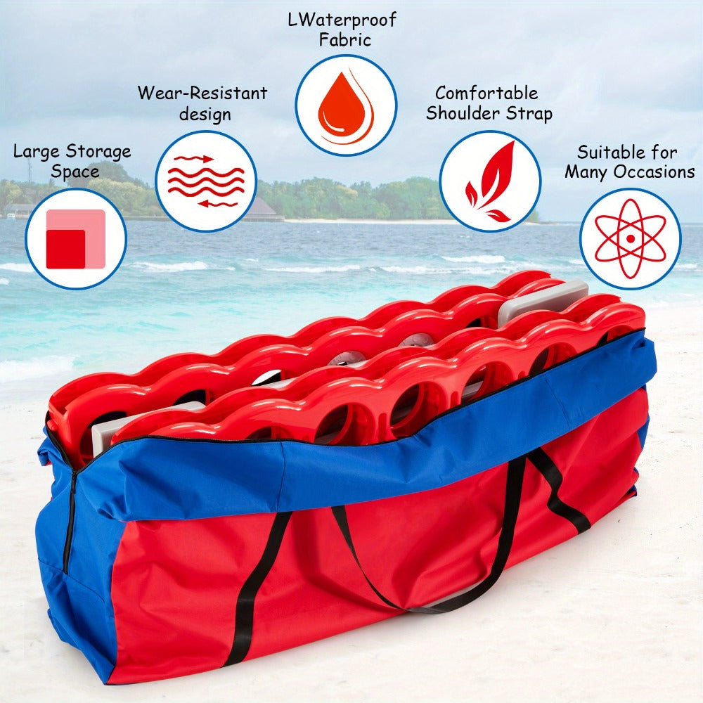 Jumbo 4 in a Row Game Storage Bag Carrying Bag for Giant Connect 4 Game Set Oxford Cloth for Entryways, Bedrooms and Living Spaces