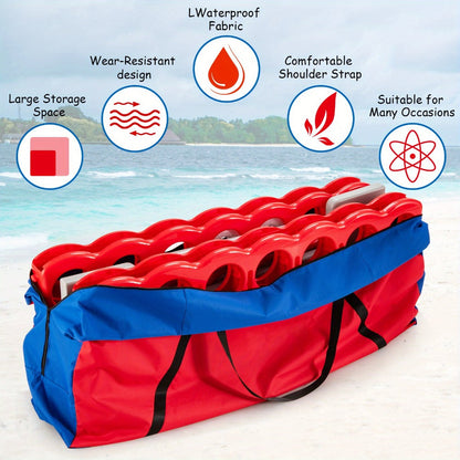 Jumbo 4 in a Row Game Storage Bag Carrying Bag for Giant Connect 4 Game Set Oxford Cloth for Entryways, Bedrooms and Living Spaces