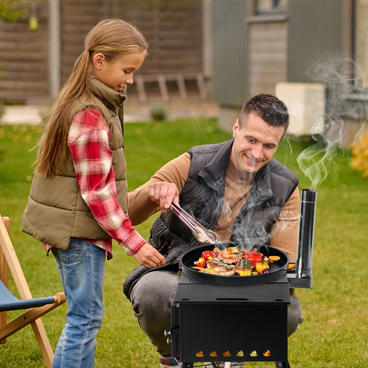 Tent Wood Stove Portable for Garden, Patio and Yard Use, with the Listed Configuration, for Everyday Use and Organized Storage