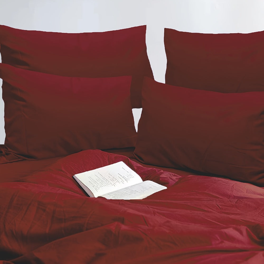 Microfiber Pillowcases Set of 4 – Soft Brushed 90GSM Wrinkle-Resistant Envelope Closure Pillow Covers, Queen & King Size, Multiple Colors