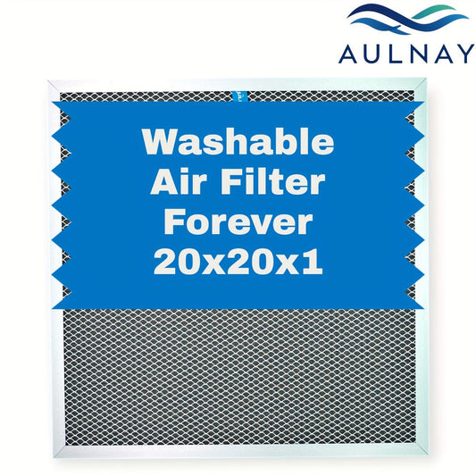 Electrostatic HVAC Air Filter MERV 8 Lifetime Reusable, 6-Layer Filtration MPR 600 FPR 5, Increases Airflow