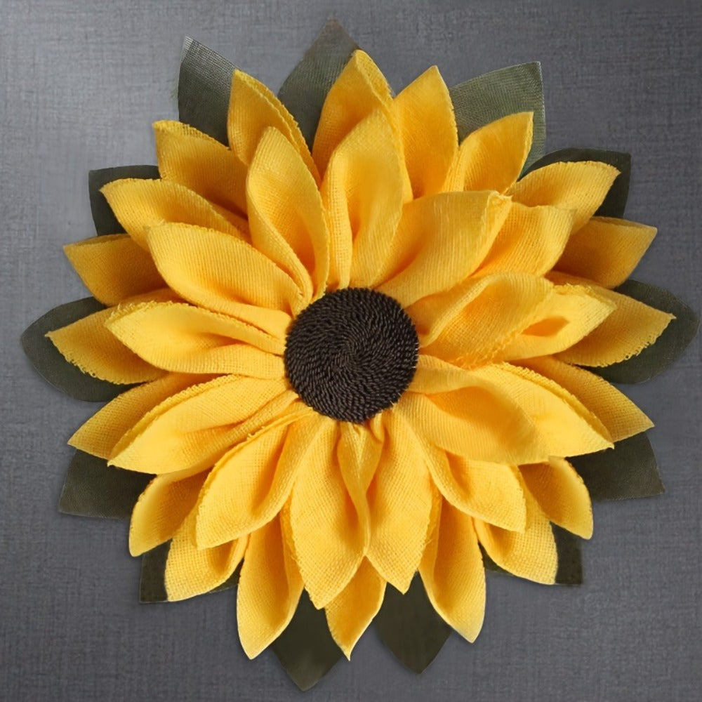 Sunflower Wreath for Front Door – Artificial Floral Wall Hanging Decor for Indoor Outdoor Home Office, Wedding Festival Thanksgiving