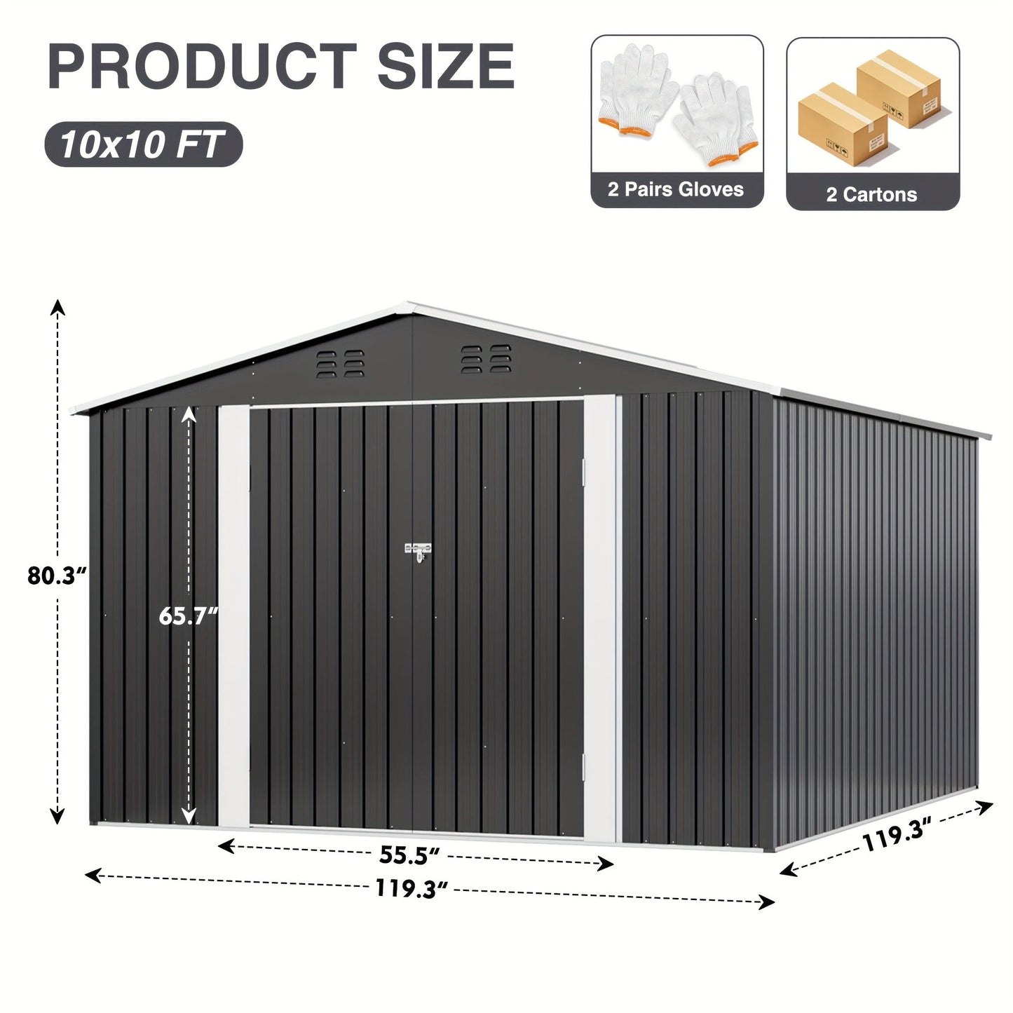 Polycarbonate Greenhouse Kit with Frame, for Garden, Patio and Yard Use, with the Listed Configuration