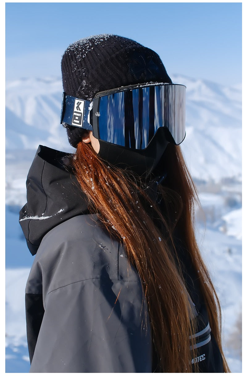 KAPVOE Ski Goggles with Magnet-Attached Interchangeable Lens Interface and Seven K721 Color Codes