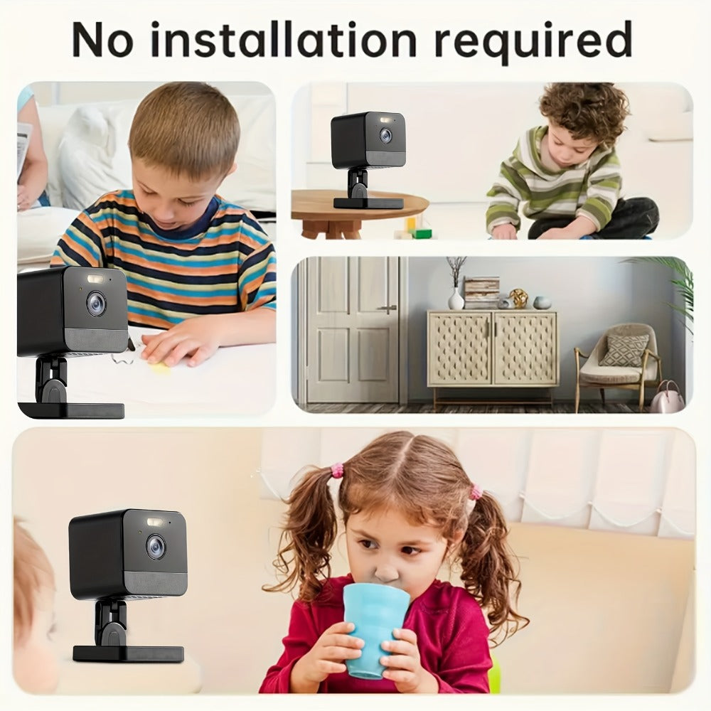 Indoor Security Camera 4-Pack with Dual-Band WiFi, Color Night Vision, Two-Way Audio and Multiple Storage Options