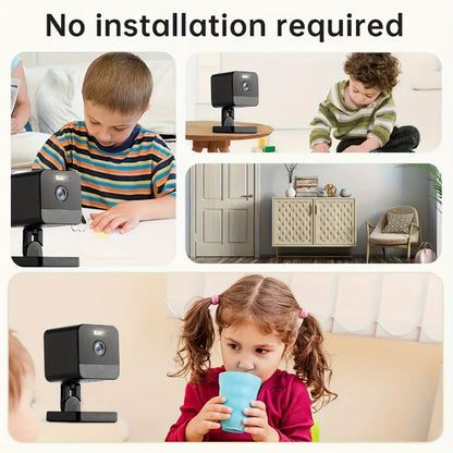 Indoor Security Camera 4-Pack with Dual-Band WiFi, Color Night Vision, Two-Way Audio and Multiple Storage Options