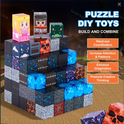 Magnetic Building Blocks Set 130PCS with Magnetic Base with the Listed Color, Size or Set Options for Everyday Use