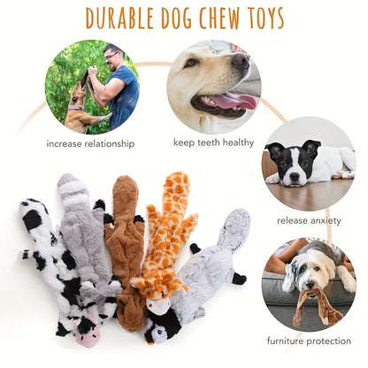 Durable Chew Toys for Dogs, Squeaky Dog Chew Toys Set – Durable Interactive Rubber Chew Toys for Small Medium Large Dogs