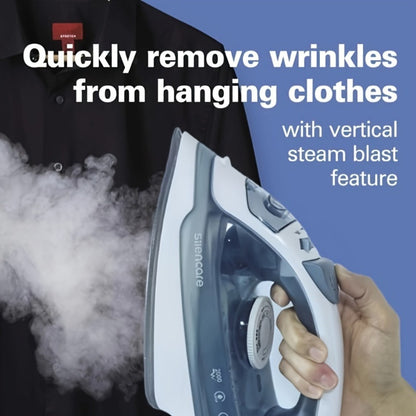 Clothes Steamer Non-Stick Soleplate Adjustable Thermostat Overheat Safety Protection 120V for Entryways, Bedrooms and Living Spaces