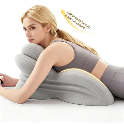Wedge Pillow Memory Foam – Ergonomic Cervical & Lumbar Support for Stomach, Side & Back Sleepers | Breathable Removable Washable Cover