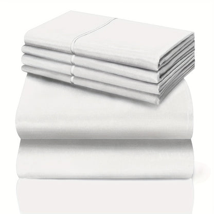 Bed Sheet Set California King 6-Piece Microfiber with 18-Inch Pocket and Sixteen Solid Color Choices