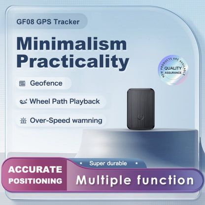 Black Rectangular GF08-Labeled Tracker Device Sets in 2, 3, 4, 5 or 6-Piece Checkout Options