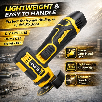 Power Tools DODOWIN 12V Mini Cordless Angle Grinder with 19, 500 and 5, 000 RPM Modes and Battery Options