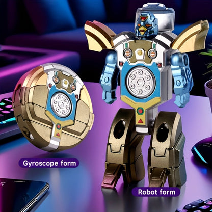 Deformation Robot Fingertip Gyro Fidget Spinner, Creative Finger Gyroscope Toy for Kids & Adults