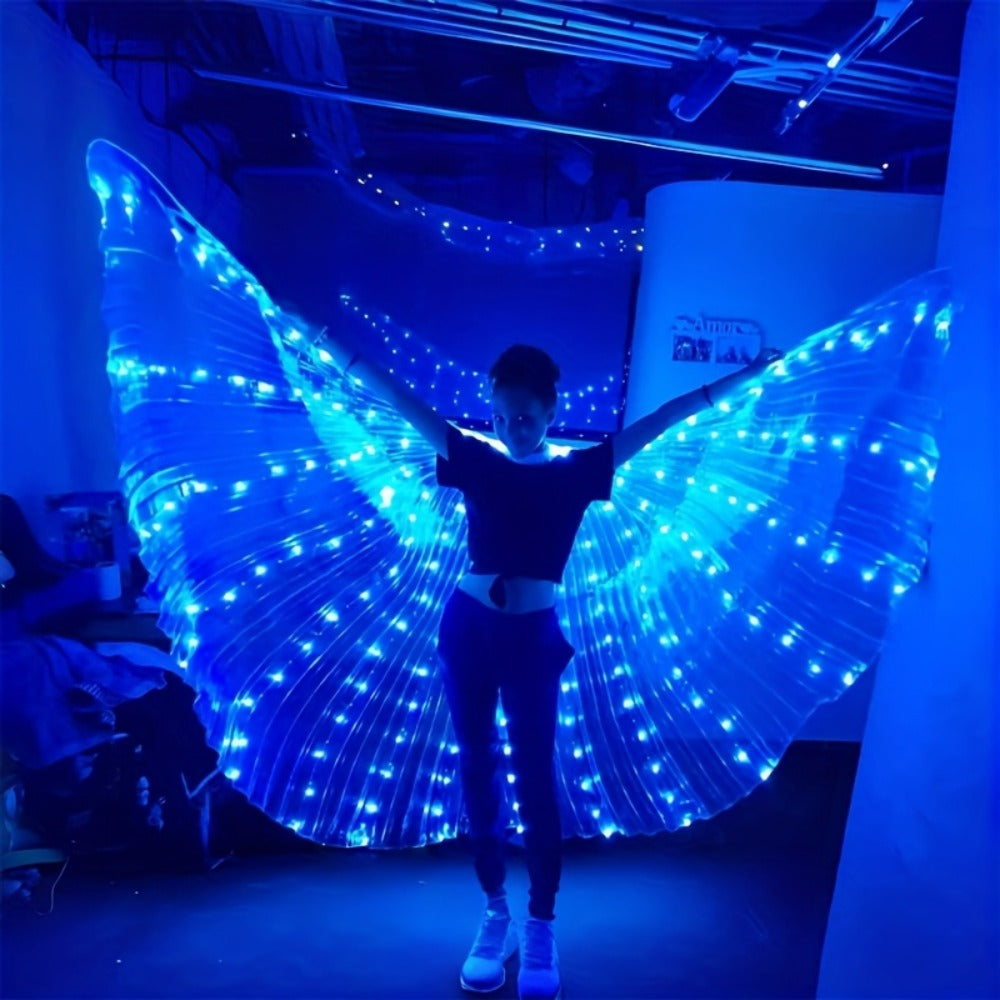 LED Feather Dance Costume Glowing Luminous with the Listed Color, Size or Set Options for Everyday Use