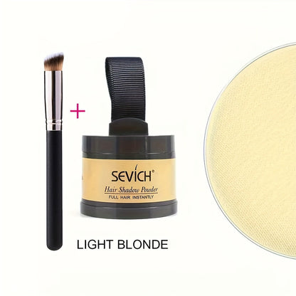 Thinning Hair Root Coverage Powder with Brush, Instant Hairline Concealer Natural Shadow Effect