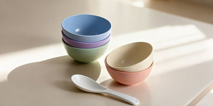 Dry Food Dispenser & Candy Organizer with Spoon Bowl Lid, Countertop Snack Container for Pantry Kitchen 17.5 Oz