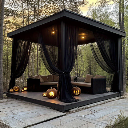 Outdoor Curtains | Sheer Mesh Rod Pocket Patio Gazebo Porch Wedding
