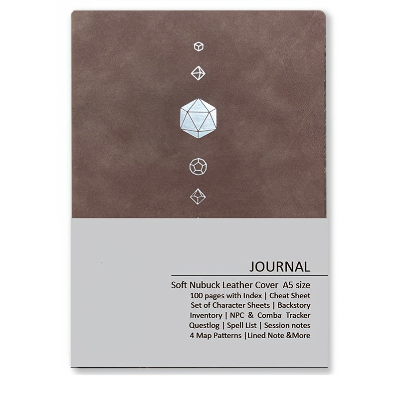 DnD Campaign Journal for D&D 5e & 5R Players, RPG Notebook with Character Sheets, Spell Tracker, Quest Log