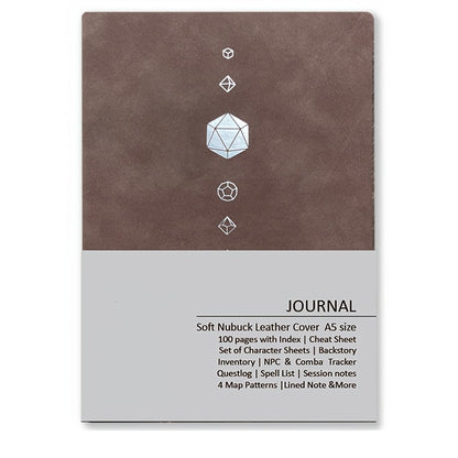DnD Campaign Journal for D&D 5e & 5R Players, RPG Notebook with Character Sheets, Spell Tracker, Quest Log