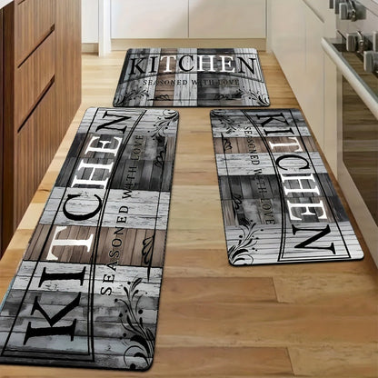 Diatomite Bath Mat Set 2 Piece – Diatom Mud Anti-Slip Floor Mat for Bathroom, Kitchen & Laundry Room