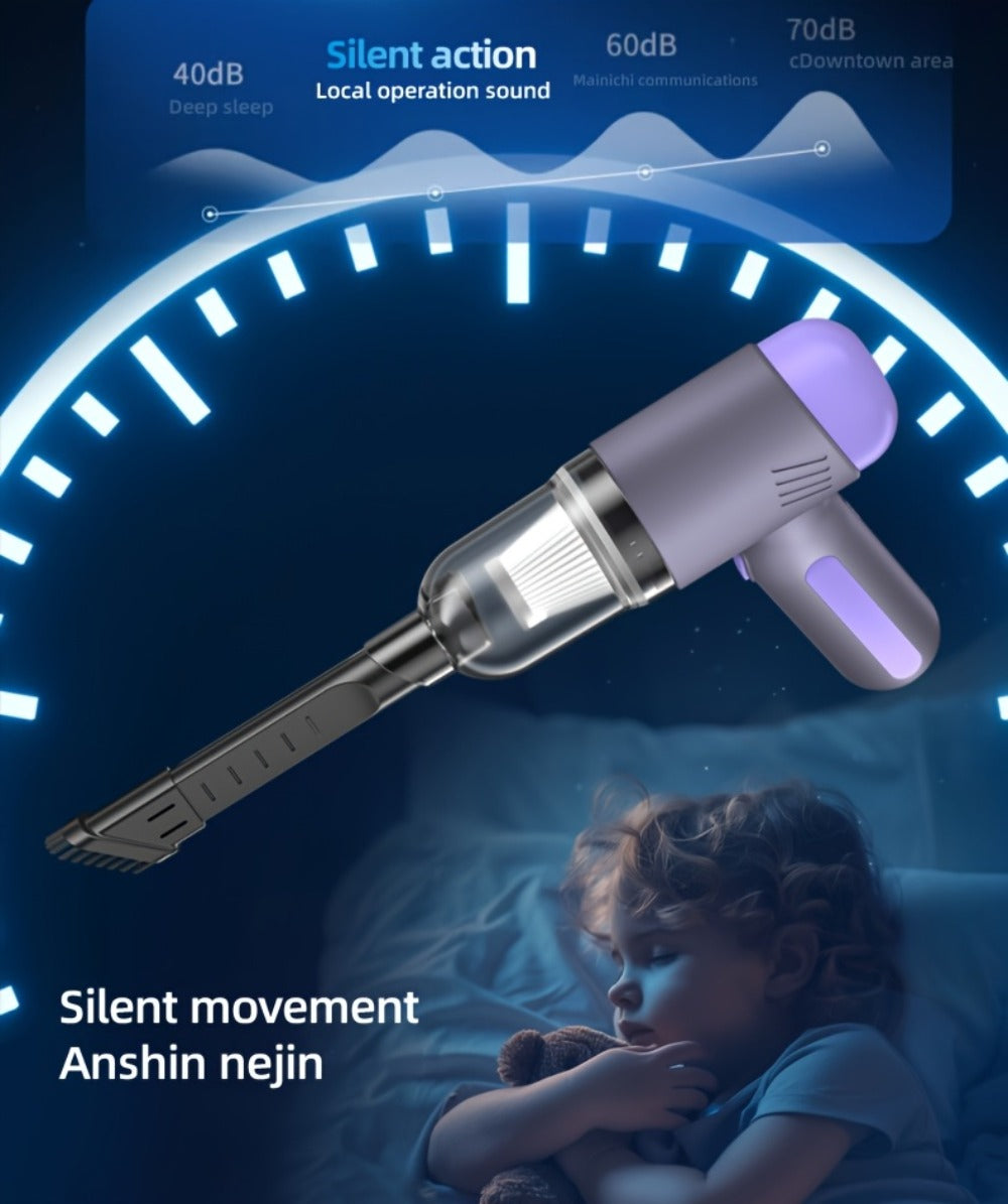 Handheld Car Vacuum Cleaner Wireless 13KPa – 4000mAh USB Rechargeable, Dry Wet Dual-Purpose Blow & Suction