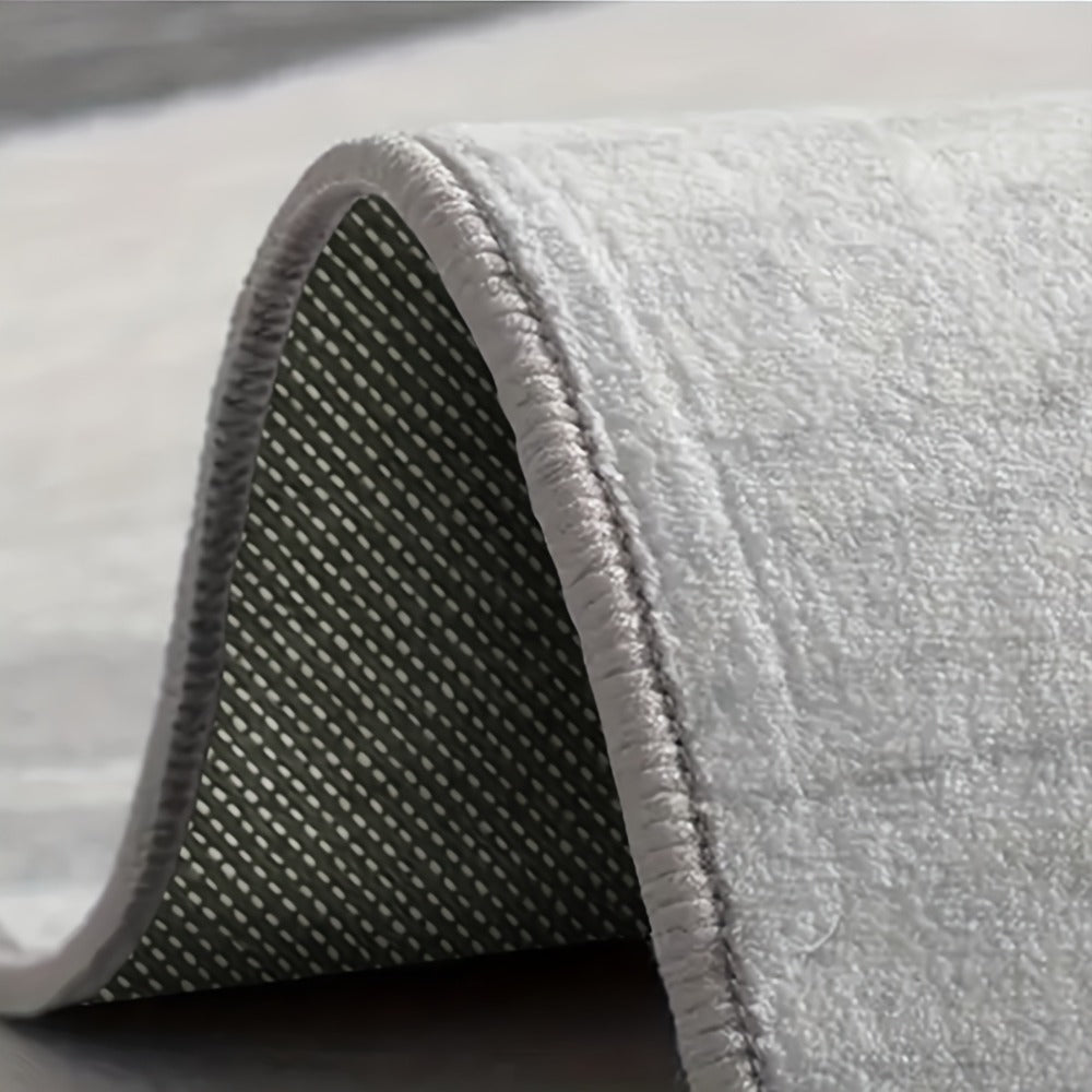 Area Rug Abstract Flag-Inspired Geometric Print in Four Machine-Washable Room Size Options