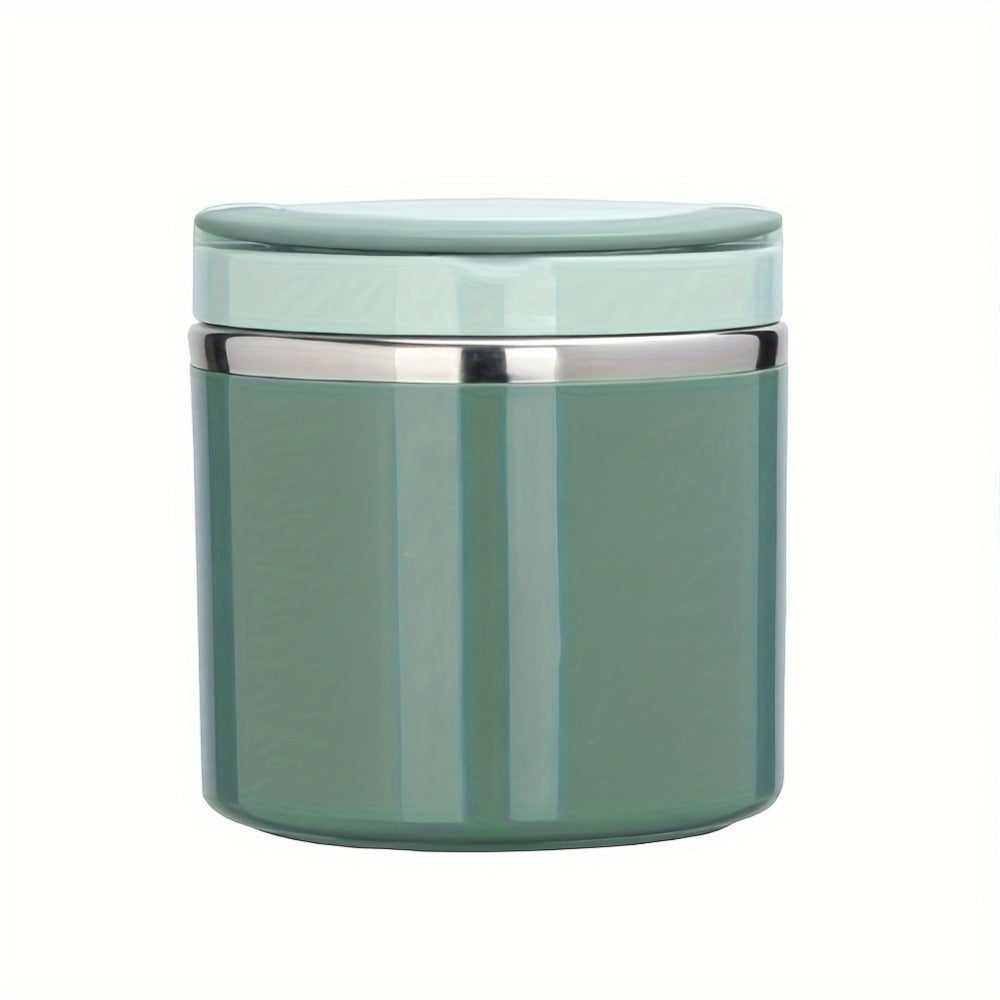 Stainless Steel Lunch Box 630ml Leakproof Stackable Thermal Bento Box with Handle 304 Steel Heat Cold Insulation Container for School Office