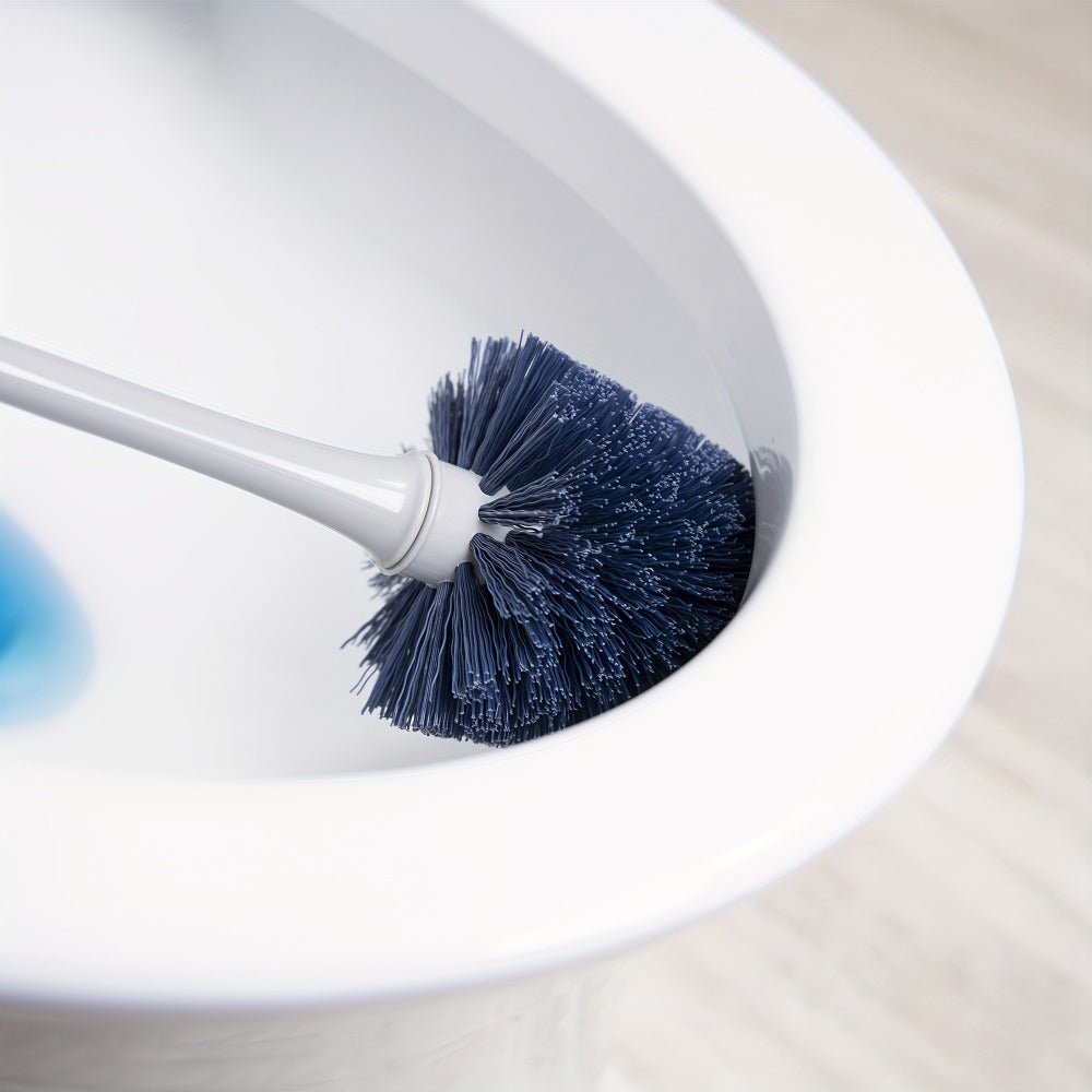 Toilet Plunger and Bowl Brush Combo Set for Bathroom Cleaning – Heavy Duty Plunger with Holder & Toilet Brush with Caddy