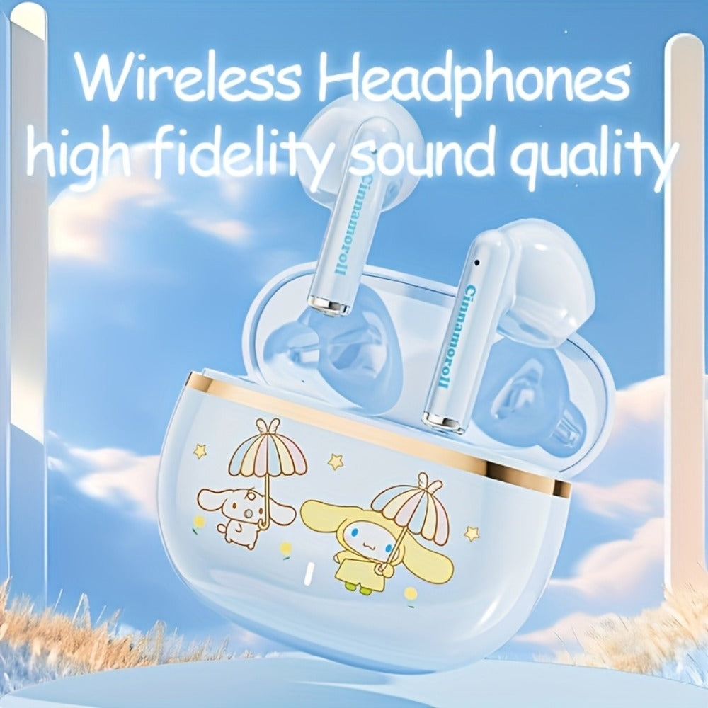 Wireless Earbuds Hello Kitty, Kuromi or Cinnamoroll Designs with Bluetooth 5.0 and Power Display