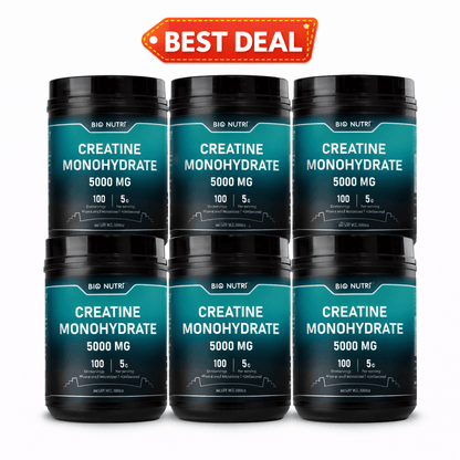 Creatine Monohydrate Powder 5000mg Per Serving 500g Pure Micronized Unflavored - Pre & Post Workout Supplement for Strength