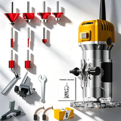 Power Tools Shi Tu Electric Wood Router and Edge Trimmer with Adjustable Speed and Accessory Bundle Options