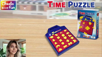 Shape Puzzle Pop-Up Board Game for Kids, Interactive Timer Matching Game with 3 Difficulty Levels