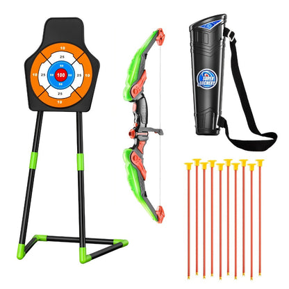 Kids Bow and Arrow Archery Set 10 Suction Cup Arrows Quiver Standing Target with the Listed Color, Size or Set Options for Everyday Use