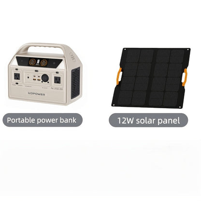 Portable Power Station 595Wh 600W with LiFePO4 Cell Pack, Nine Outputs, USB-C PD and 1200W Surge