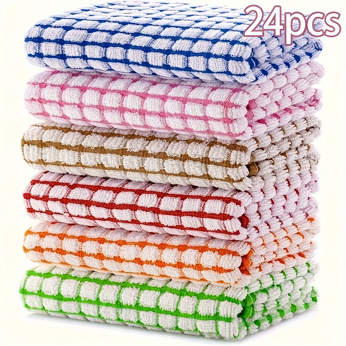 Highly Absorbent Cleaning Cloths Dish Towels – Reusable Kitchen Dishcloths, Quick-Dry Multi-Purpose Napkins & Tea Towels for Kitchen