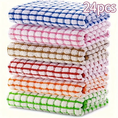 Highly Absorbent Cleaning Cloths Dish Towels – Reusable Kitchen Dishcloths, Quick-Dry Multi-Purpose Napkins & Tea Towels for Kitchen