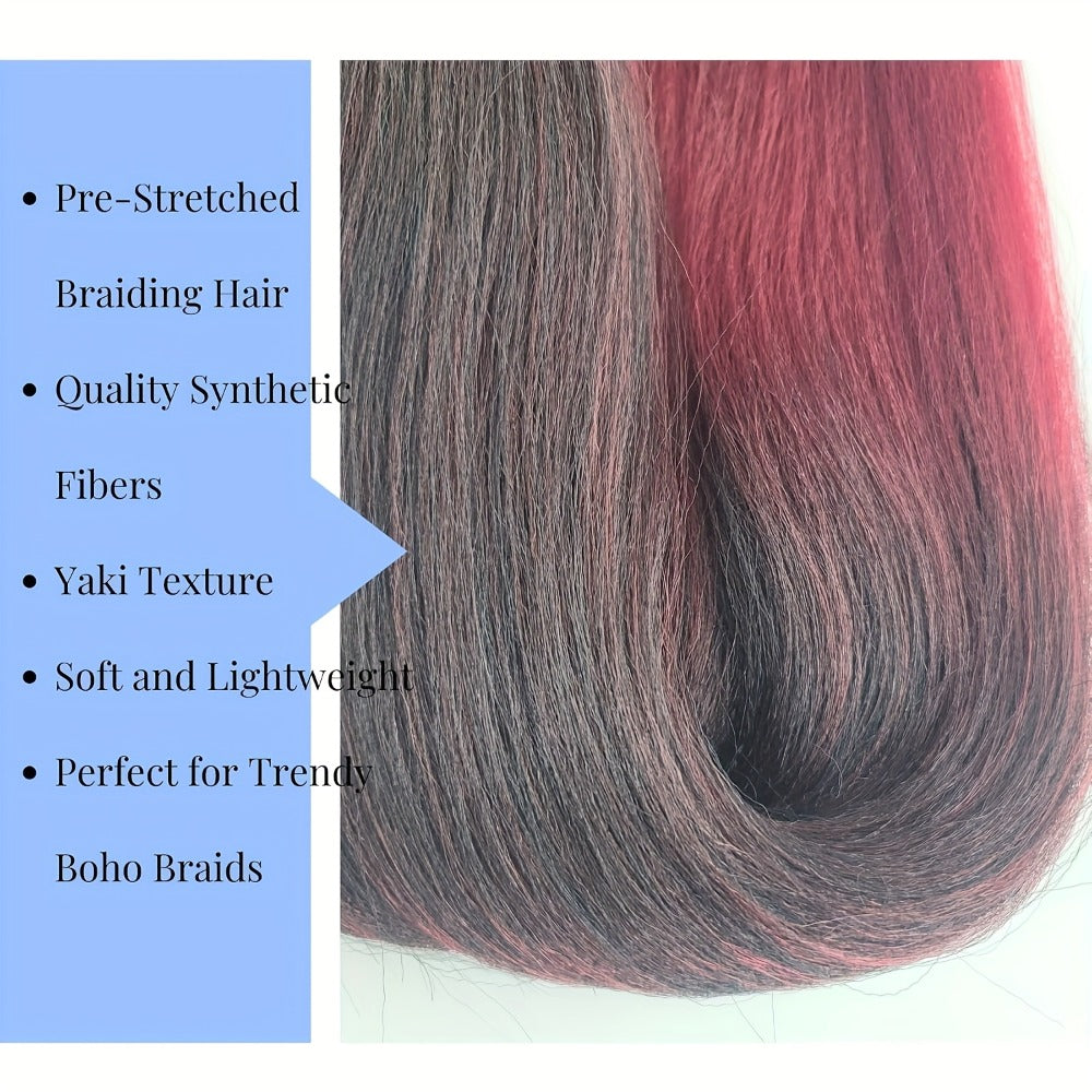 Braiding Hair Pre-Stretched 6 Packs 26 & 32 Inch Deep Curly Crochet Hair Synthetic Ombre Extensions for Box Braids Twist Braids Knotless