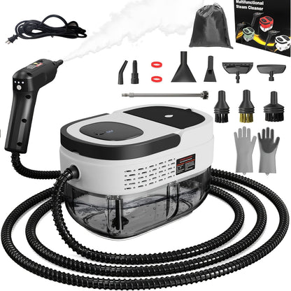 Steam Cleaner 1500W 1.6L Tank Model with 3-Level Hand Control, 221°F Steam and Multi-Tool Kit