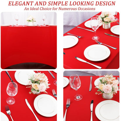 Spandex Tablecloth 6 Foot Rectangular Stretch Table Cover for Parties Weddings Banquets for Entryways, Bedrooms and Living Spaces