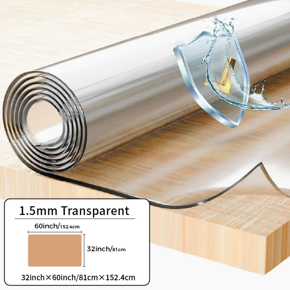 Tablecloth Clear PVC Protector in 1.5mm Thickness with 35 Rectangle and Square Size Options