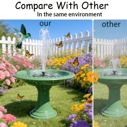 Solar Fountain Pump for Garden, Patio and Yard Use, with the Listed Configuration, for Everyday Use and Organized Storage
