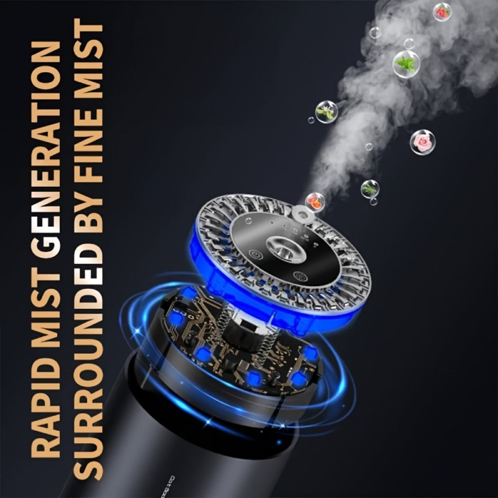 Rechargeable Cordless Car Diffuser with Starry Sky Roof Projection, Ultrasonic Aromatherapy Car Air Freshener