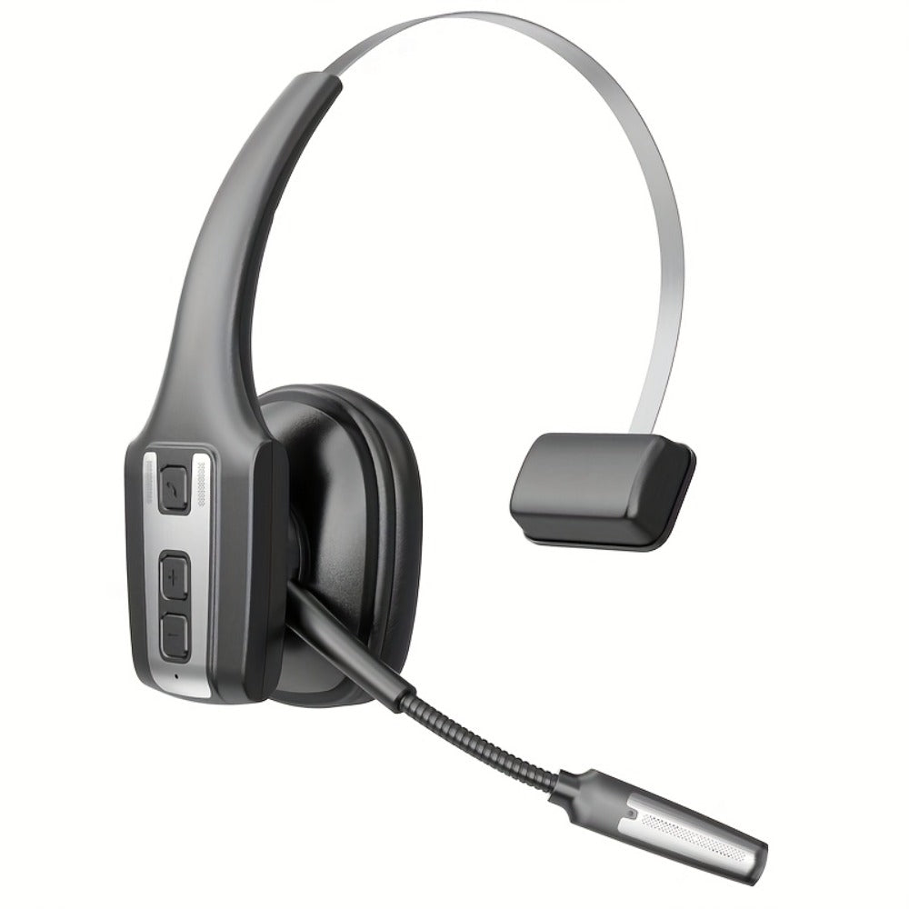 Trucker Bluetooth Headset Single Ear Noise Canceling Wireless Mono Headphone Type-C Charging for an Everyday Personal Care Routine