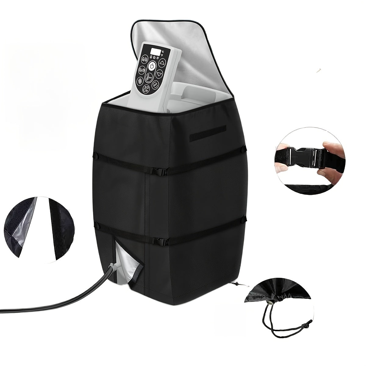 Hot Tub Pump Cover Insulated for Garden, Patio and Yard Use, with the Listed Configuration