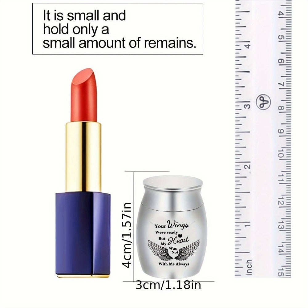 Mini Keepsake Urns for Human Ashes 4pcs, Small Metal Memorial Urn Set for Pet Ashes 1.57 Inch 4 Colors Remembrance Gift