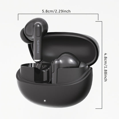 True Wireless Earbuds Philips In-Ear Stem Set with 18-Hour Listed Battery Life, Smart Tap Controls and Two Colors