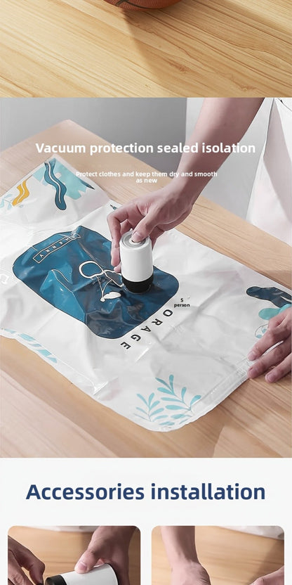 Cordless Handheld Vacuum Sealer Pump with One-Button Control, 5V Charging and Multiple Attachment Set