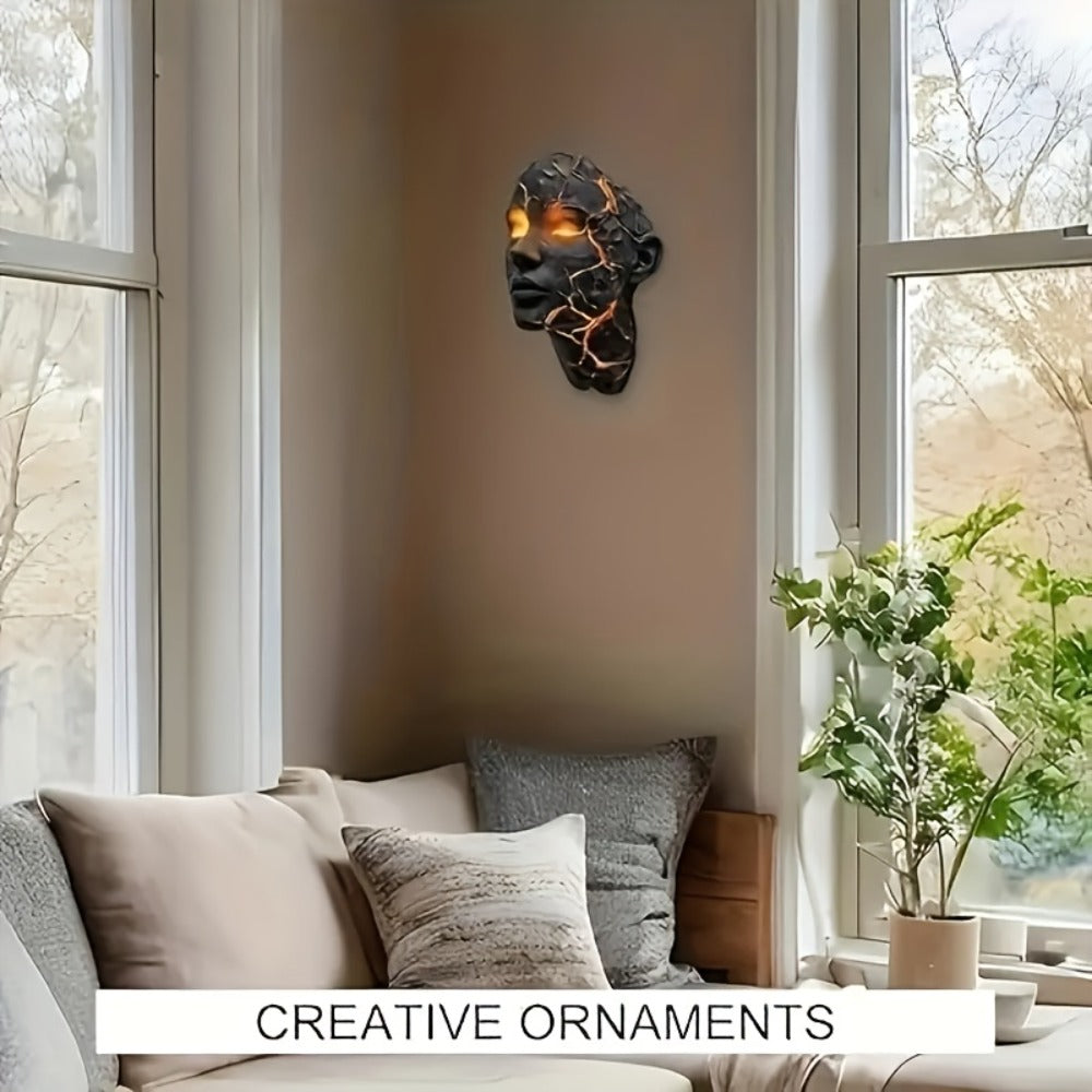 3D Shattered Soul Wall Lamp for Entryways, Bedrooms and Living Spaces, with the Listed Configuration