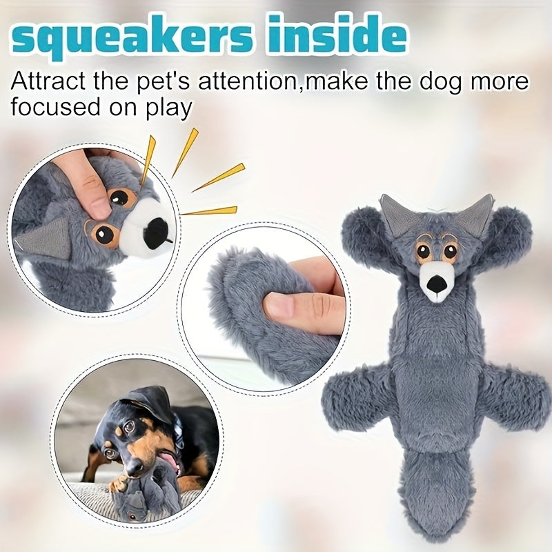 No Stuffing Dog Toys 10 Pack – Durable Crinkle Squeaky Plush Toys for Small Medium Large Dogs, Teething-Friendly for Aggressive Chewers